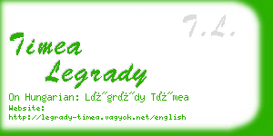 timea legrady business card